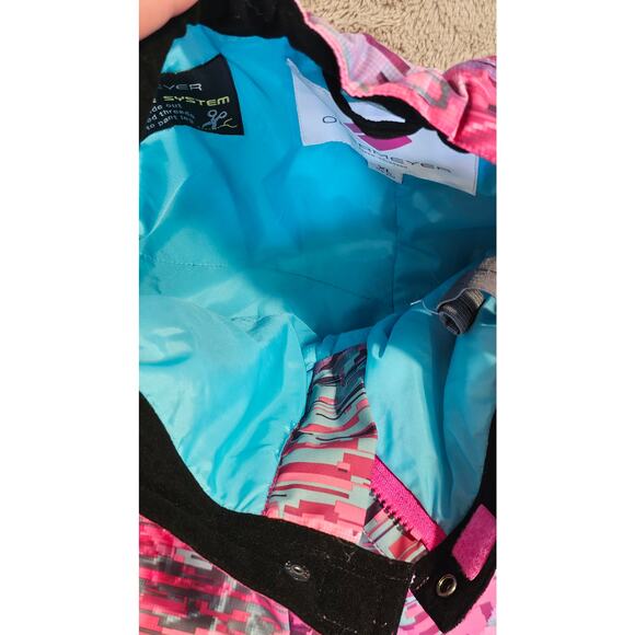 Obermeyer Digi Print Brooke/ Elsie Ski Snow Pants Girls Size XL (18-20) Aspen CO - Picture 6 of 11